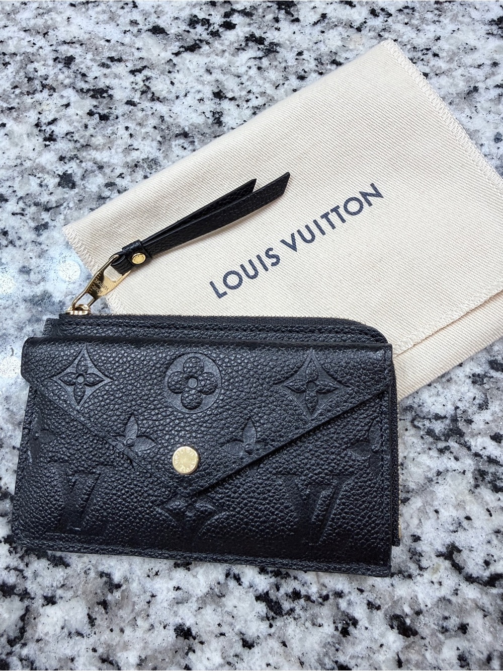 Louis Vuitton Card Holder Recto Verso - Black